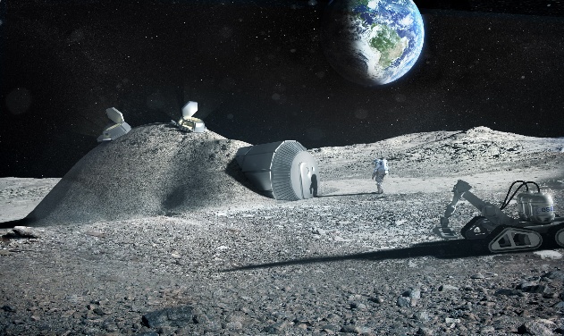 Foster Partners' 3D printed lunar base