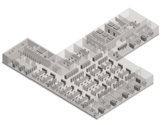 generic office level axonometric