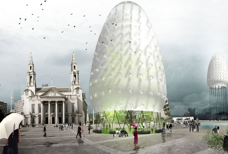 What Architecture was one of the five original shortlisted firms in the pavilion competition.
