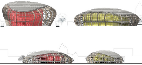 Foster's used Generative Components to propose four related but individual buildings for its Valery Gergiev Cultural Centre design.