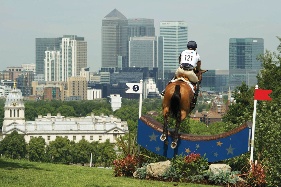 The equestrian course in Greenwich Park