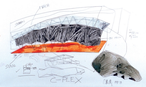An early sketch from 1999 when the project was called c/PLEX