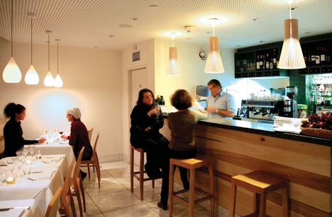Ground floor bar and dining area.