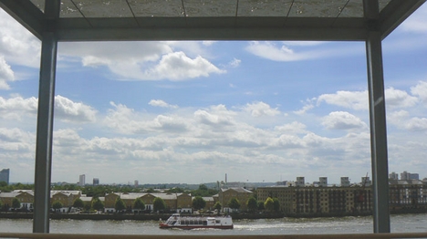 The belvedere frame covers the top of the building’s rear.