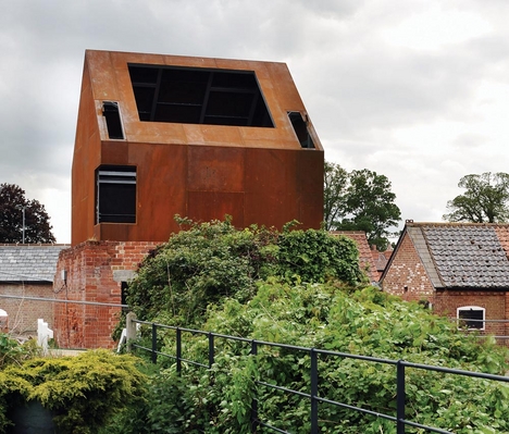 The new writers’ studio sits in the ruins of a dovecote.