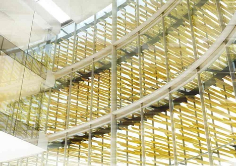 Inside Moxon's office building