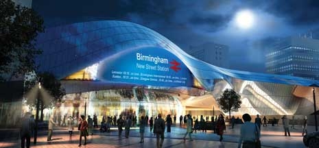 Approaching the new look Birmingham New Street