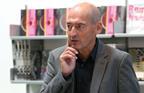 Rem Koolhaas at OMA's Progress exhibition at the Barbican