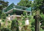 Glass is used throughout the house at Highgate Cemetery.
