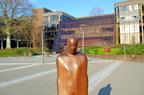 Antony Gormley's cast iron sculpture located in the Central Plaza at the University of Limerick.
