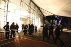 Outside the club’s main entrance.