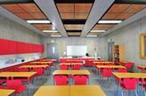 Acoustic ceiling in a classroom at Clongowes Wood College.