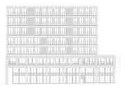 Elevation to Rue du Cendrier.