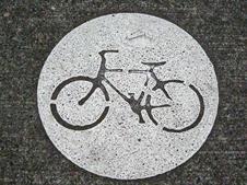 Portland bike stencil