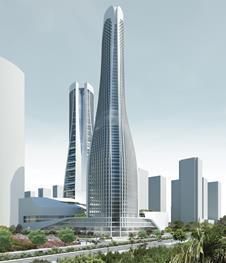 UN Studio’s mixed-use Raffles City development in Hangzhou.