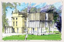 Parry’s revised proposal for the Holburne Museum extension includes stone-coloured ceramic panels.
