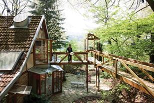 Takero Shimazaki at Hexenhaus, the simple woodland cottage remodelled over 16 years by Alison and Peter Smithson.