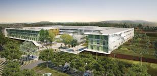 Eco-hospital in Carcassonne, France, by AIA Associés.