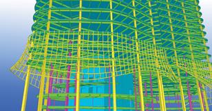 Bim enables the design team to work together to model every detail of a building. This model of KPF’s Pinnacle building in London was created using Tekla’s bim software.