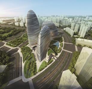 Zaha Hadid's Wangjing Soho complex for Beijing