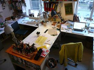 Cany Ash & Robert Sakula's desks