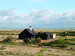 The Shingle House is a ghostly incarnation of an old fish smokery on the beach at Dungeness.