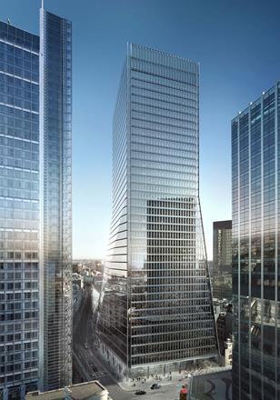 Allies and Morrison and Woods Bagot's 100 Bishopsgate - exterior view