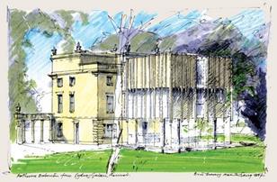 Parry’s revised proposal for the Holburne Museum extension includes stone-coloured ceramic panels.