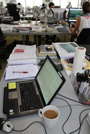 Jose Esteves De Matos's desk 