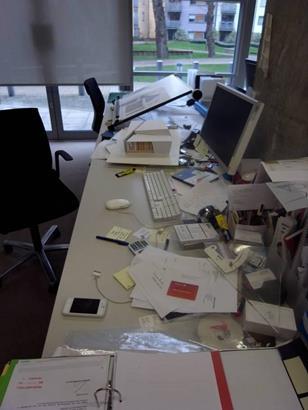 Nicholas Burwell's desk