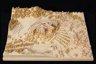 Model of Hopkins' La Spezia hospital.