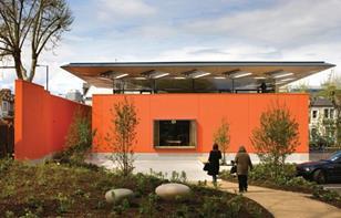 Landscape architect Dan Pearson has conceived of the main approach as a grove of magnolia trees.