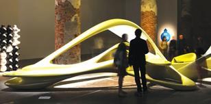 Zaha Hadid Architects’ Lotus room at the Venice Biennale combines furniture and architecture.