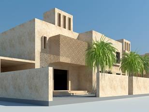 Conceptual image of a four bedroom villa in Ain Al Iraq