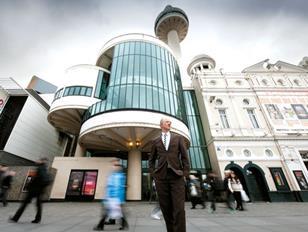 New and old: The 1968 extension contrasts sharply with the original Victorian theatre. Beyond is St John's Beacon, built the following year.