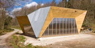 AA students have completed the Big Shed at Hooke Park.