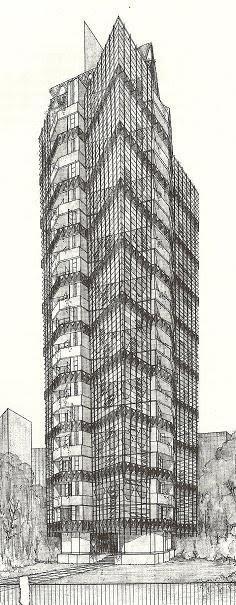 St. Mark's-in-the-Bouwerie Towers, by Frank Lloyd Wright