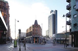 At street level the podium  completes the urban block