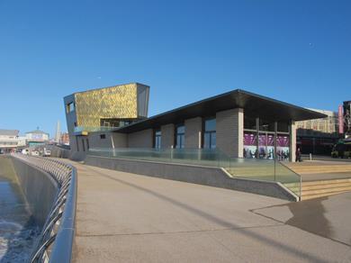 The café’s doors allow tables to spill out on to a south-west facing terrace.
