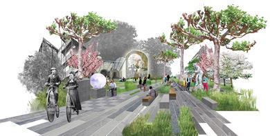 Erect Architecture's public realm in Vauxhall.