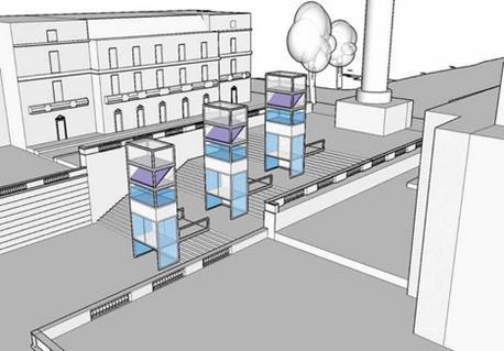 Matthew Lloyd's lift design for the Duke of York steps
