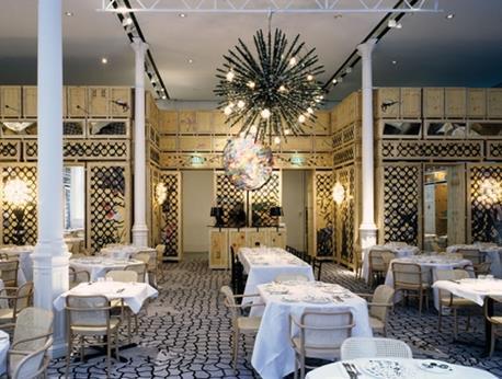 The trellis motif on the walls and carpet is by illustrator Rory Crichton.