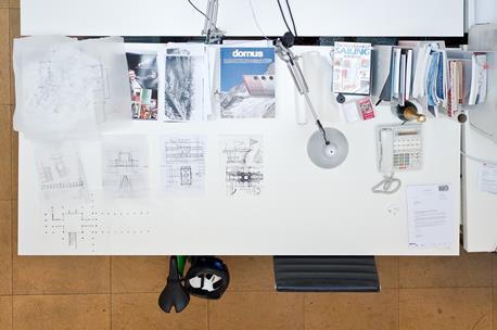 Glenn Howells' desk