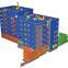 A whole model view of a project using BIMsight software by Tekla.