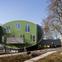 Maggie’s Nottingham occupies a sloping site in a secluded part of the hospital grounds.